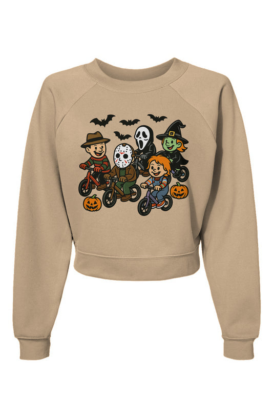 Womens Raglan Pullover Fleece Sweatshirt